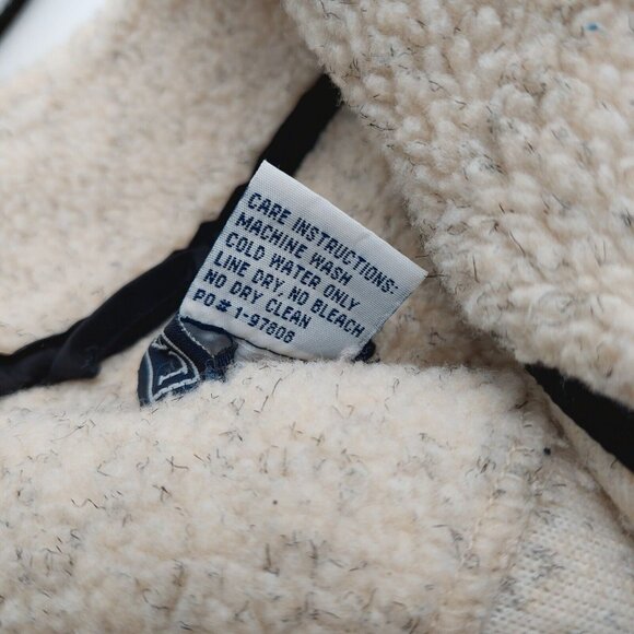 Montana Embroidered Fleece Zip Up Vest Size XL Brown Tan Length 29"  LA Loving - Picture 4 of 7